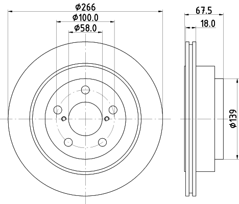 Tarcza hamulcowa HELLA PAGID 8DD 355 112-341