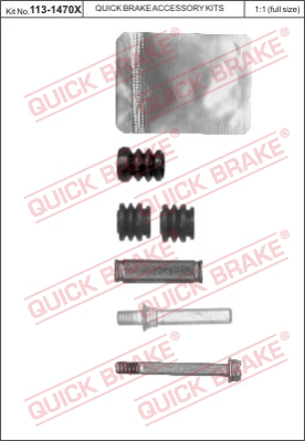 Zestaw tulei prowadzących zacisk hamulca QUICK BRAKE 113-1470X