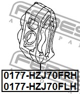 Zacisk hamulca FEBEST 0177-HZJ70FRH