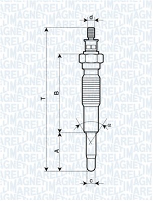Świeca żarowa MAGNETI MARELLI 062900077304