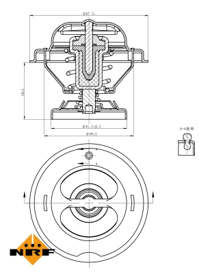 Termostat NRF 725068