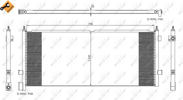 Skraplacz klimatyzacji NRF 35891