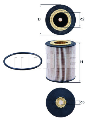 Filtr paliwa MAHLE KX 267D