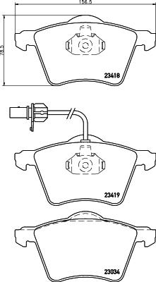 Klocki hamulcowe HELLA PAGID 8DB 355 010-631