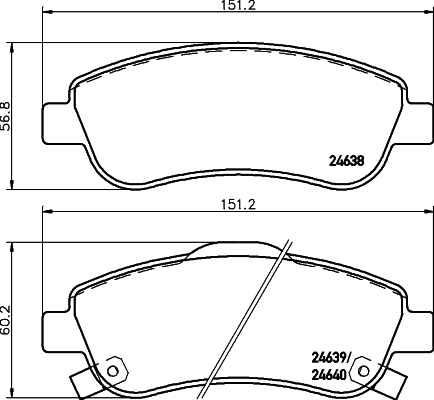 Klocki hamulcowe HELLA 8DB 355 013-611
