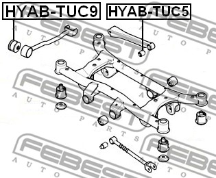 Tuleja wahacza FEBEST HYAB-TUC9