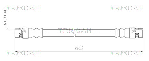 Przewód hamulcowy elastyczny TRISCAN 8150 28213