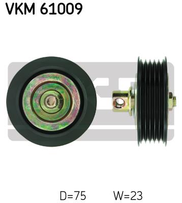 Rolka prowadząca paska osprzętu SKF VKM 61009