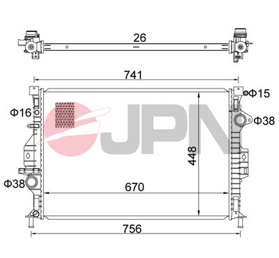 Chłodnica JPN 60C9014-JPN