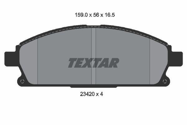 Klocki hamulcowe TEXTAR 2342004