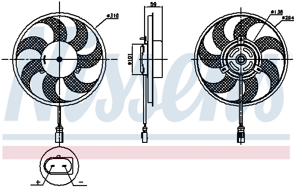 Wentylator NISSENS 850030