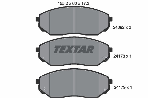 Klocki hamulcowe TEXTAR 2409201