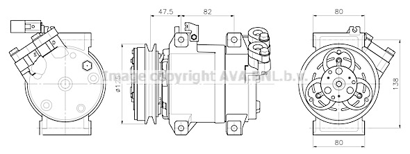 Kompresor klimatyzacji AVA QUALITY COOLING MTAK295