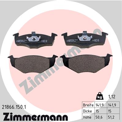 Klocki hamulcowe ZIMMERMANN 21866.150.1