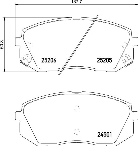 Klocki hamulcowe BREMBO P 30 093