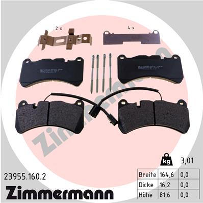 Klocki hamulcowe ZIMMERMANN 23955.160.2