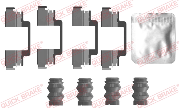 Zestaw akcesoriów montażowych  klocków hamulcowych QUICK BRAKE 109-0121