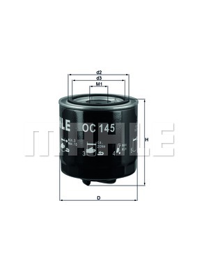 Filtr oleju KNECHT OC 145