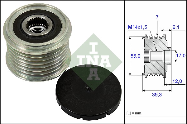 Sprzęgło alternatora INA 535 0260 10