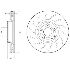 Tarcza hamulcowa DELPHI BG9189C