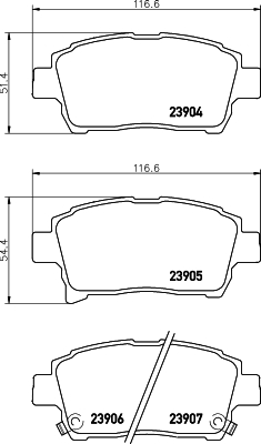 Klocki hamulcowe HELLA 8DB 355 010-901