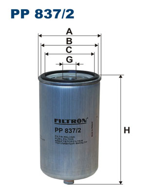 Filtr paliwa FILTRON PP 837/2