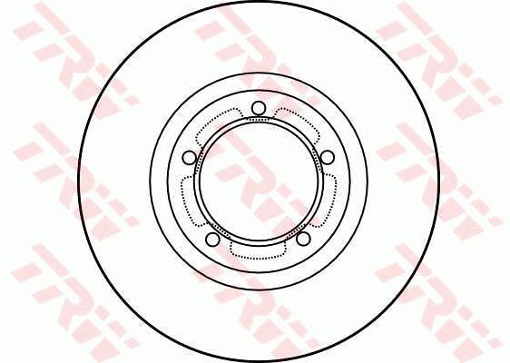 Tarcza hamulcowa TRW DF2786