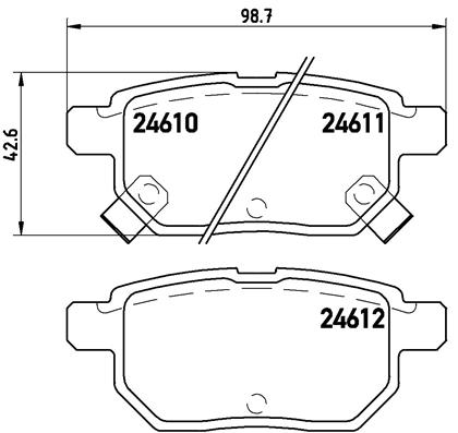 Klocki hamulcowe BREMBO P 83 083