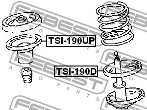 Sprężyna talerzowa FEBEST TSI-190UP