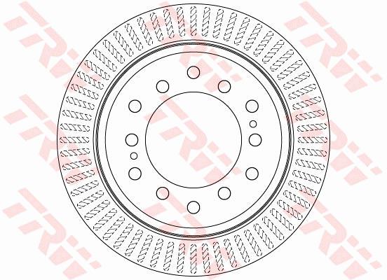 Tarcza hamulcowa TRW DF6342