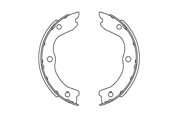 Zestaw szczęk hamulcowych KAVO PARTS KBS-7428
