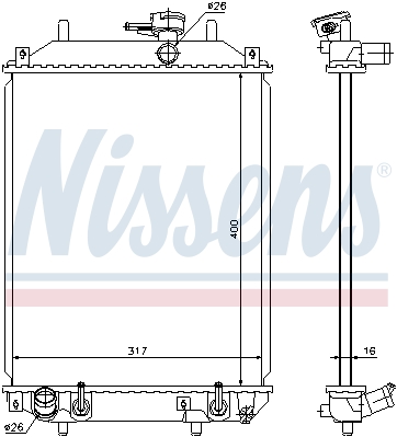Chłodnica NISSENS 61739