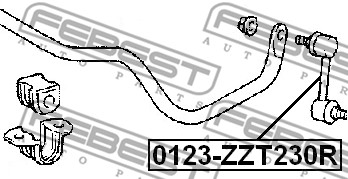 Łącznik stabilizatora FEBEST 0123-ZZT230R