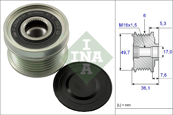 Sprzęgło alternatora INA 535 0134 10