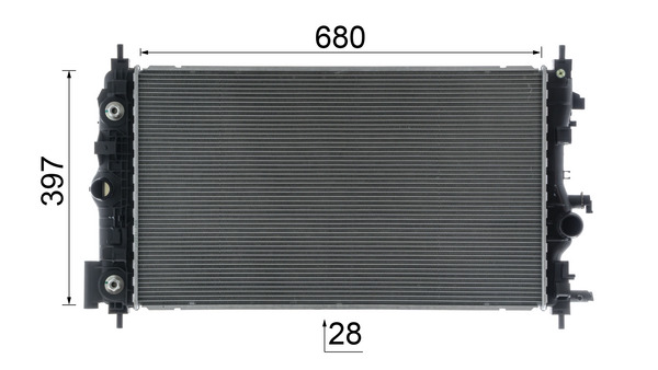 Chłodnica, układ chłodzenia silnika MAHLE CR 2591 000P
