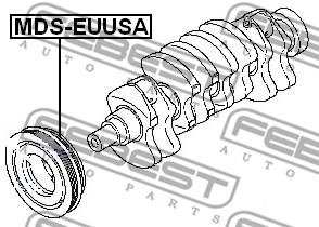 Koło pasowe wału korbowego FEBEST MDS-EUUSA