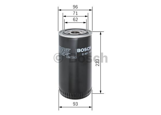 Filtr oleju BOSCH 0 451 104 015