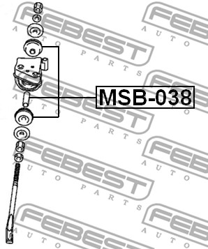 Tuleja wahacza FEBEST MSB-038