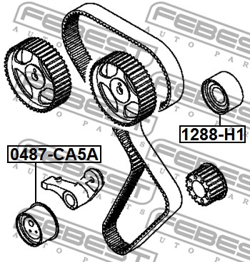 Rolka napinacza paska rozrządu FEBEST 0487-CA5A