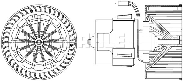 Wentylator wnętrza MAHLE AB 30 000P