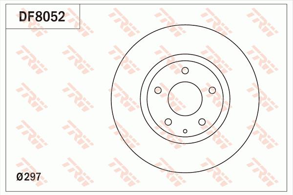 Tarcza hamulcowa TRW DF8052