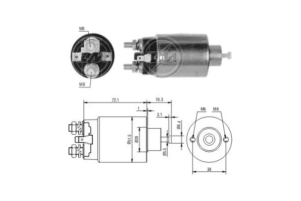 Elektromagnes rozrusznika ERA ZM697