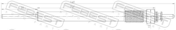 Świeca żarowa FEBEST 12642-002
