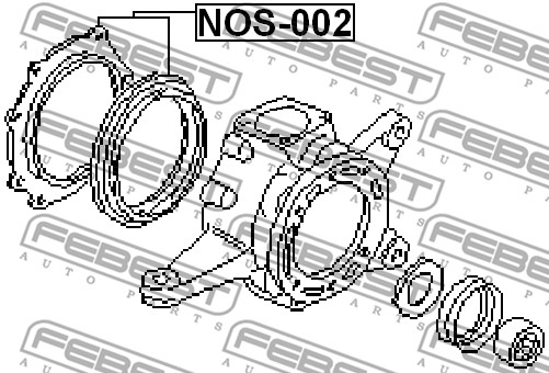 Zestaw naprawczy mechanizmu kierowniczego FEBEST NOS-002