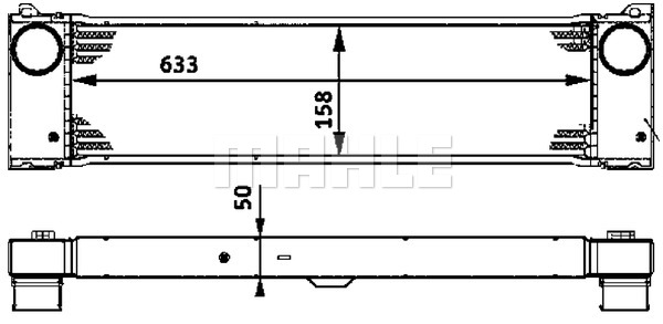 Chłodnica powietrza intercooler MAHLE CI 82 000P