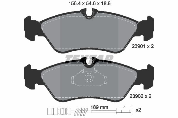 Klocki hamulcowe TEXTAR 2390101