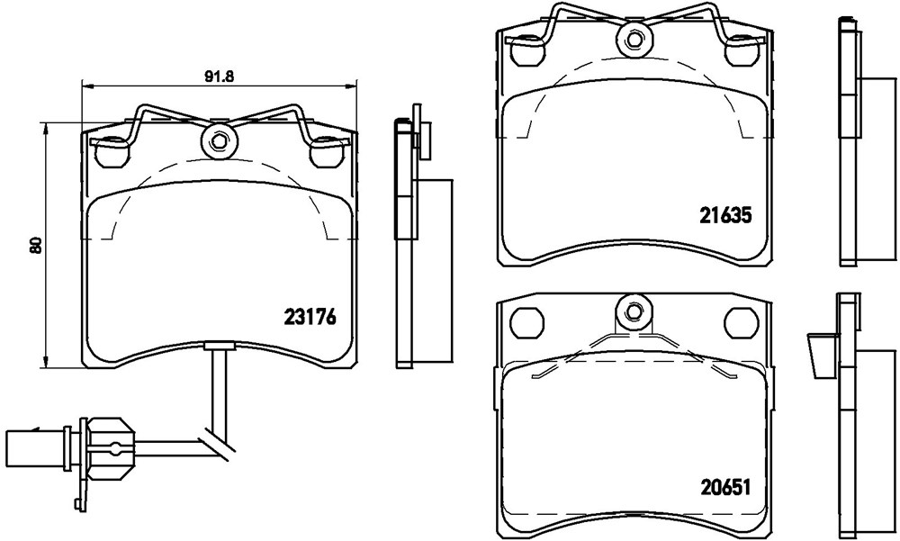 Klocki hamulcowe BREMBO P 85 048