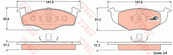 Klocki hamulcowe TRW GDB1274
