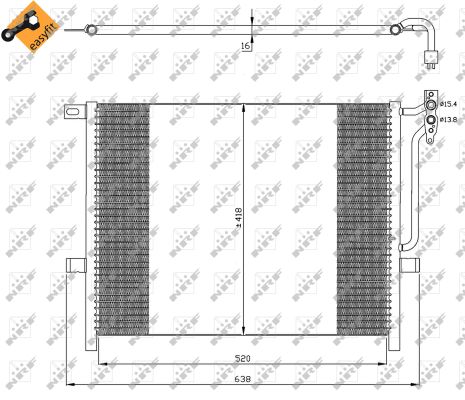 Skraplacz klimatyzacji NRF 35589