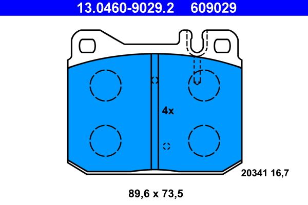 Klocki hamulcowe ATE 13.0460-9029.2